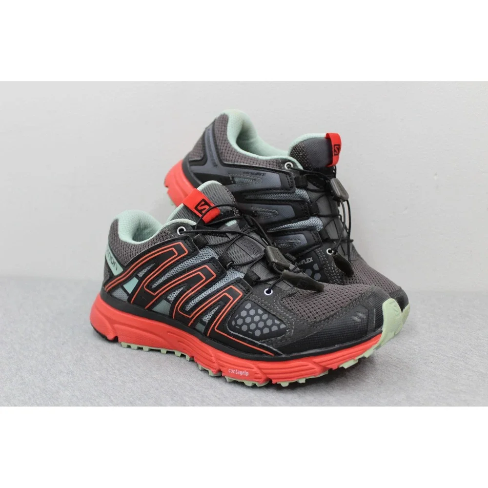 Salomon Shoes Mens‎ 6 Grey X-Mission 3 Trail Running Sneakers 404738 Low Top